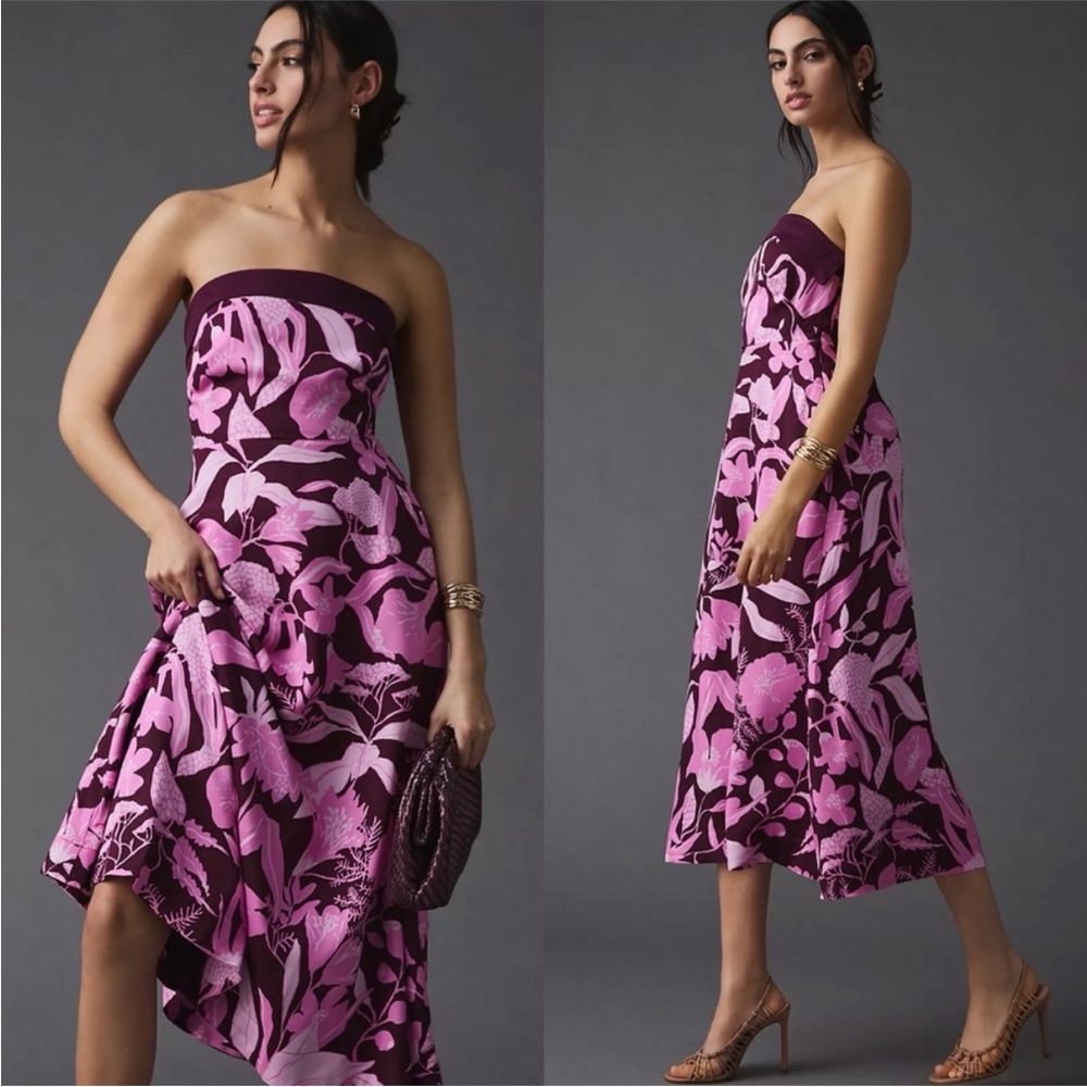 NWT Jo Faulkner Maeve Anthropologie Strapless Dress - size 6